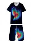 LGBT Pride Sporty Two-Piece Outfit (Baseball Jersey & Shorts)