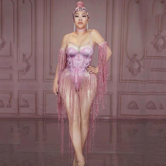 Pink Tassel Leotard