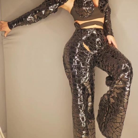 Black Diamond Pattern Suits