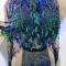 Blue and Green Sequin Tassel Dress