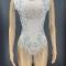 White Tassel & Rhinestone Leotard