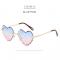 Heart Shaped Rimless Sunglasses