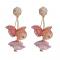 4 Colors Chiffon Crystal Earrings