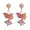 4 Colors Chiffon Crystal Earrings