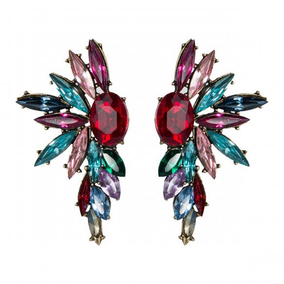 Shinning Rhinestone Statement Drop Earrings