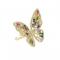 Hollow Iced Out Butterfly Ring