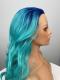Kylie-Ombre Green & Blue