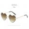 Heart Shaped Rimless Sunglasses