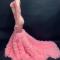 Pink Rhinestone Tail Dress