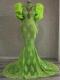 Fluorescent Green Customize Dress