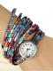 Rainbow Bracelet Watch With Rhinestones