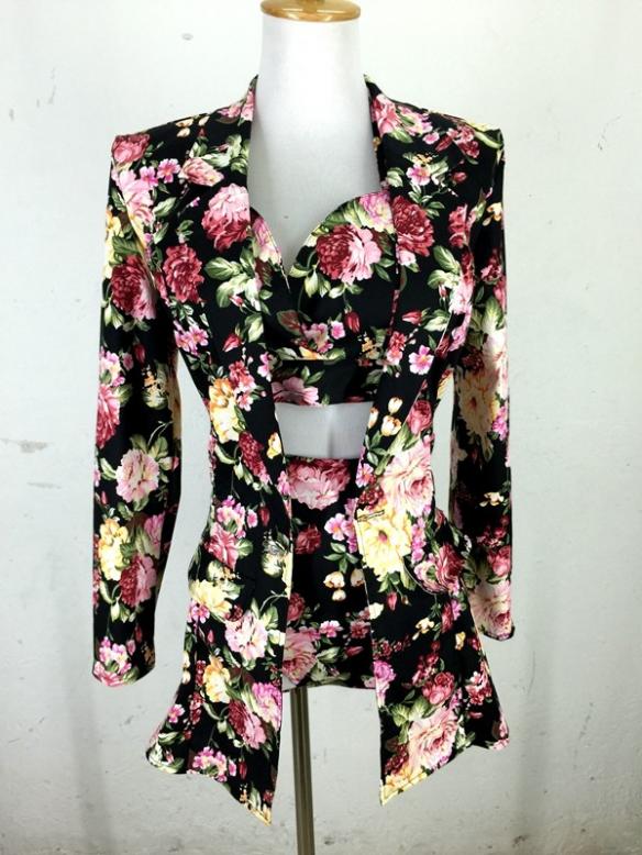 Black Flower Pattern Outfit