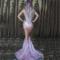 Purple Fishtail Dress