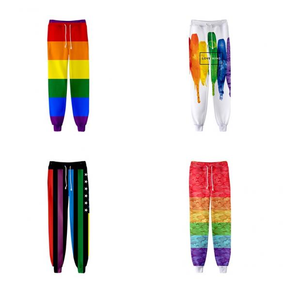 Gay Pride Rainbow Flag Jogger Pants