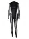 Black mesh bodysuit