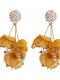 4 Colors Chiffon Crystal Earrings