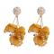 4 Colors Chiffon Crystal Earrings