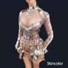 Silver Sequin Shiny Dress