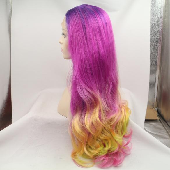 Human Hair Full Lace Wig Curly Ash Brown