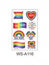 10 Pcs Pride Tattoo Stickers
