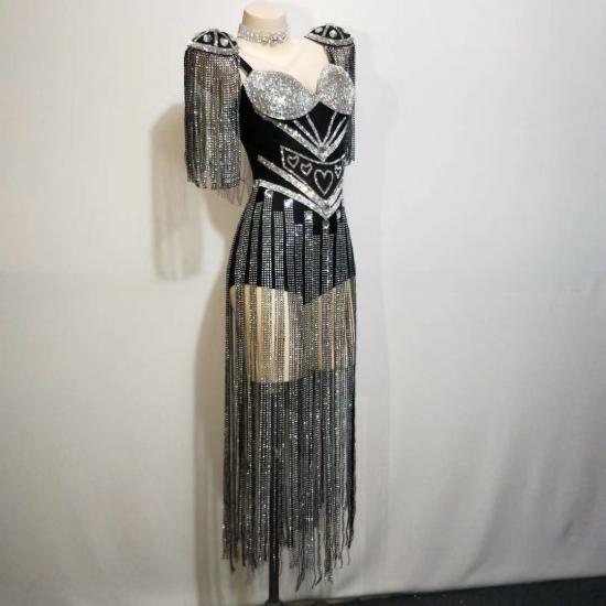 sequin shoulder pads