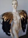 Golden Ostrich Feather Cape