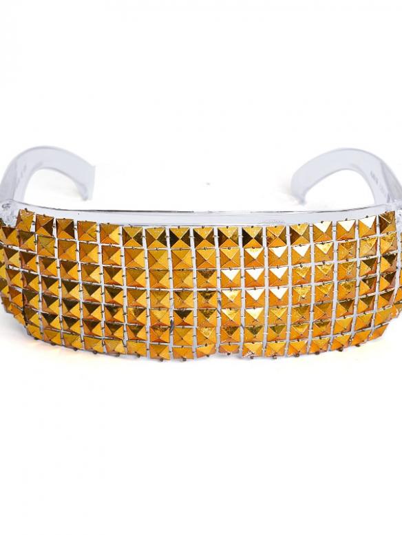 Metallic Studded Oversized Eyewear