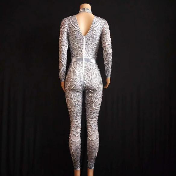 Silver Glorious Bodysuit