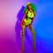 Full Set Fluorescent Green Drag Suits（includes wig）