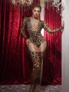 Leopard Rhinestone Bodysuit