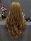 Human Hair Full Lace Wig Curly Ash Brown