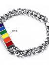 Rainbow Pride Stainless Steel Chain Bracelet