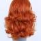  Ginger orange with blonde highlight wavy drag wig