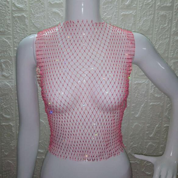 Orange Hollow- out Shiny Grid