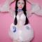 White Transparent Puff Leotard
