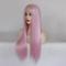 Long Pink Lace Front Drag Wig