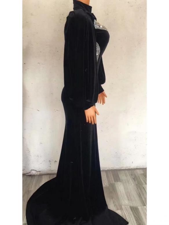 Black Velvet Gown