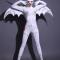 White Exaggerated Angel Bodysuit (includes wings)