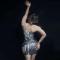Silver Paillette Grid Shiny Dress