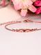 Rose Gold Stainless Steel Lesbian Pride Bracelet