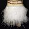 Golden Nude Crystallized Feather Leotard