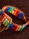 Rainbow Pride Chakra Natural Stone Tube Beads Bracelet