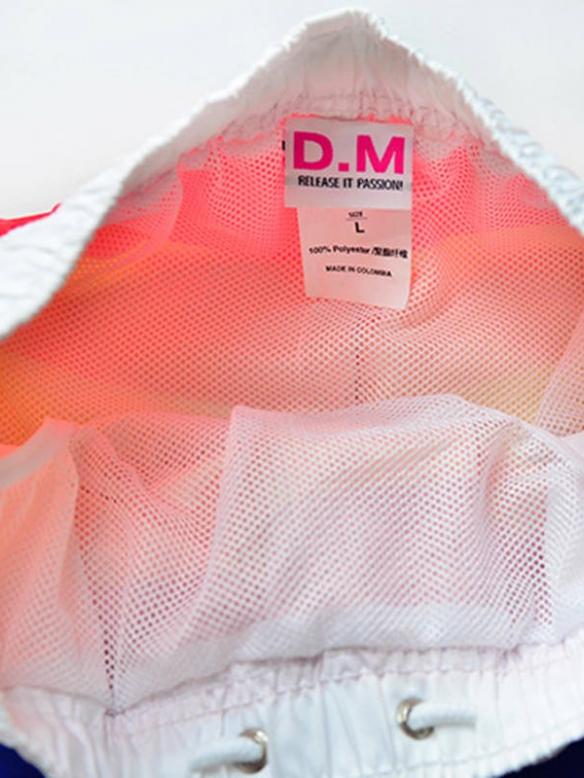 Rainbow Striped Beach Swim Shorts