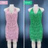 Various Colors Tassel Slip Dress
