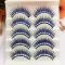 Multi- color Rhinestone False Lashes