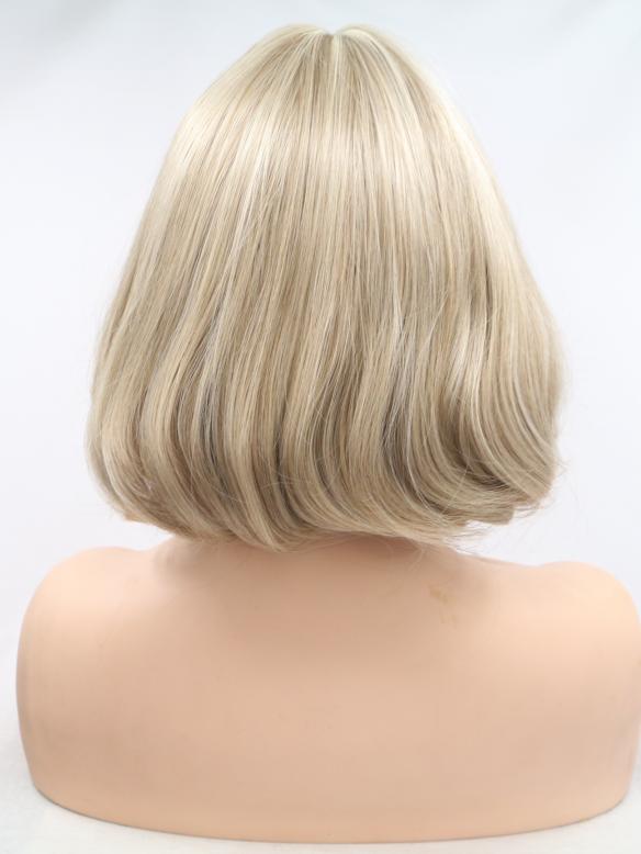 Human Hair Full Lace Wig Curly Ash Brown