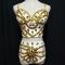 White Gold Rhinestone Outfit