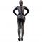 Silver Rhinestone Rivet Skeleton Bodysuit