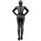 Silver Rhinestone Rivet Skeleton Bodysuit