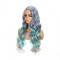 Blue & Grey Gradual Color Change Wig